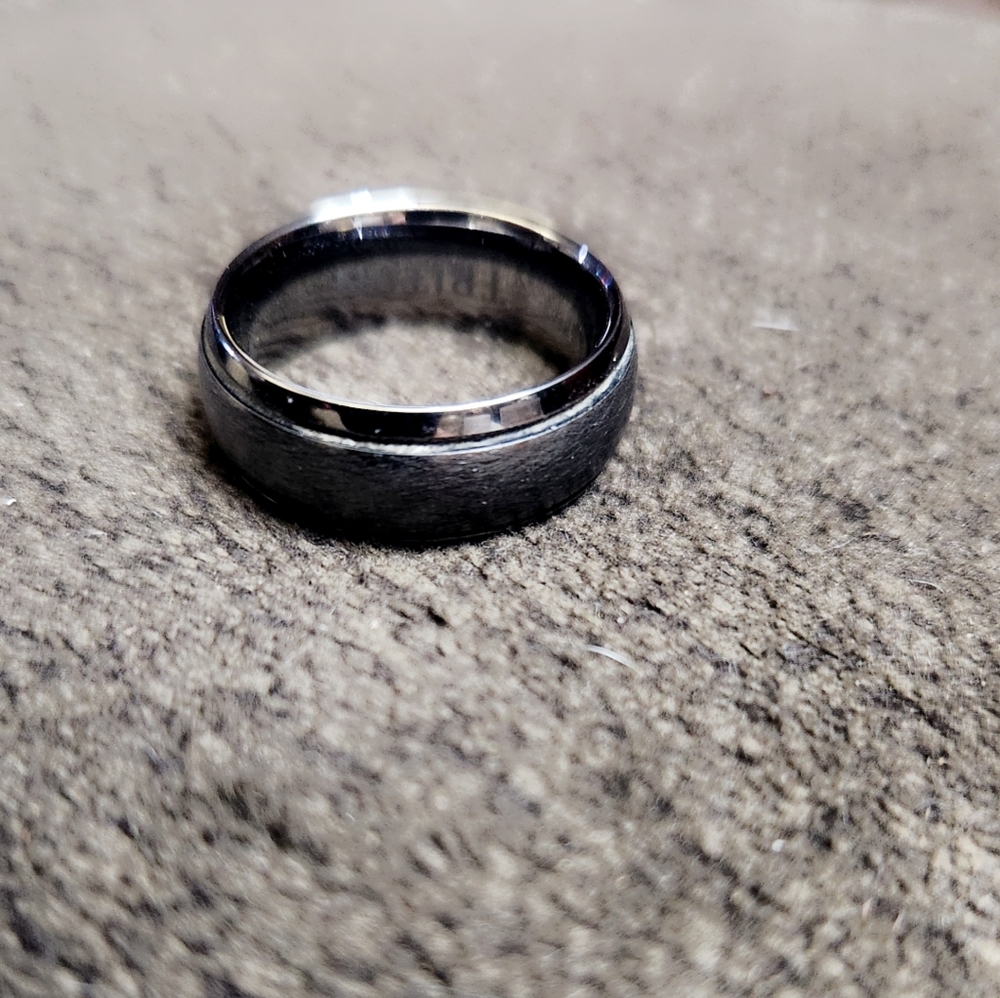 Tungsten carbide triton men's wedding band